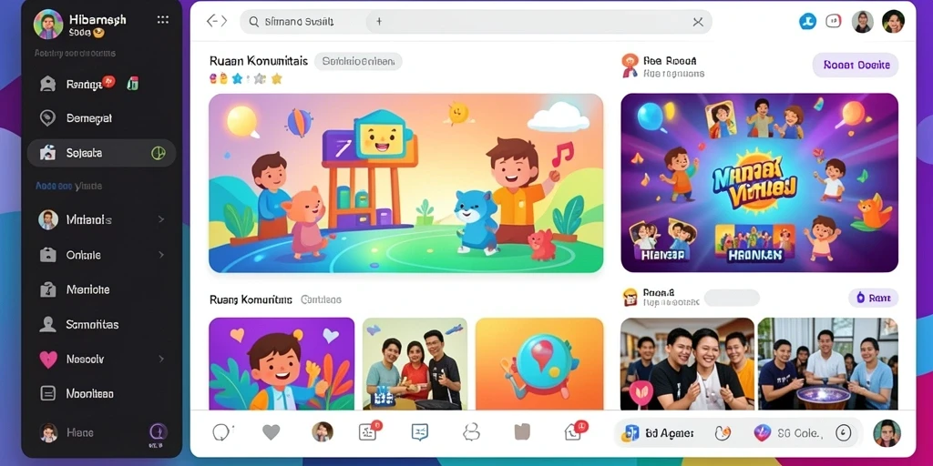 Screenshot 3: Fitur komunitas pengguna untuk berinteraksi.