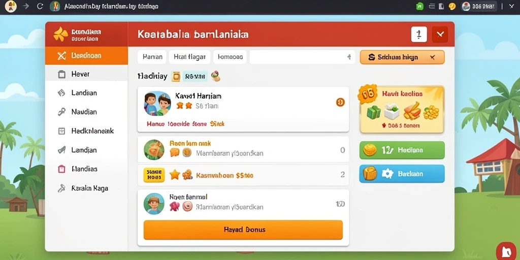 Fitur chat untuk berinteraksi dengan pemain lain.