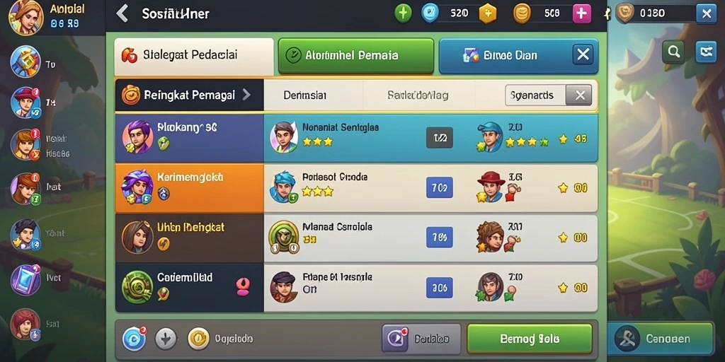 Menu pengaturan yang mudah diakses.